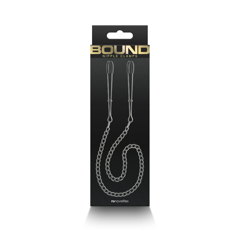 Bound Nipple Clamps Dc3 Gunmetal | 657447106927 | Discreet Personal Wellness