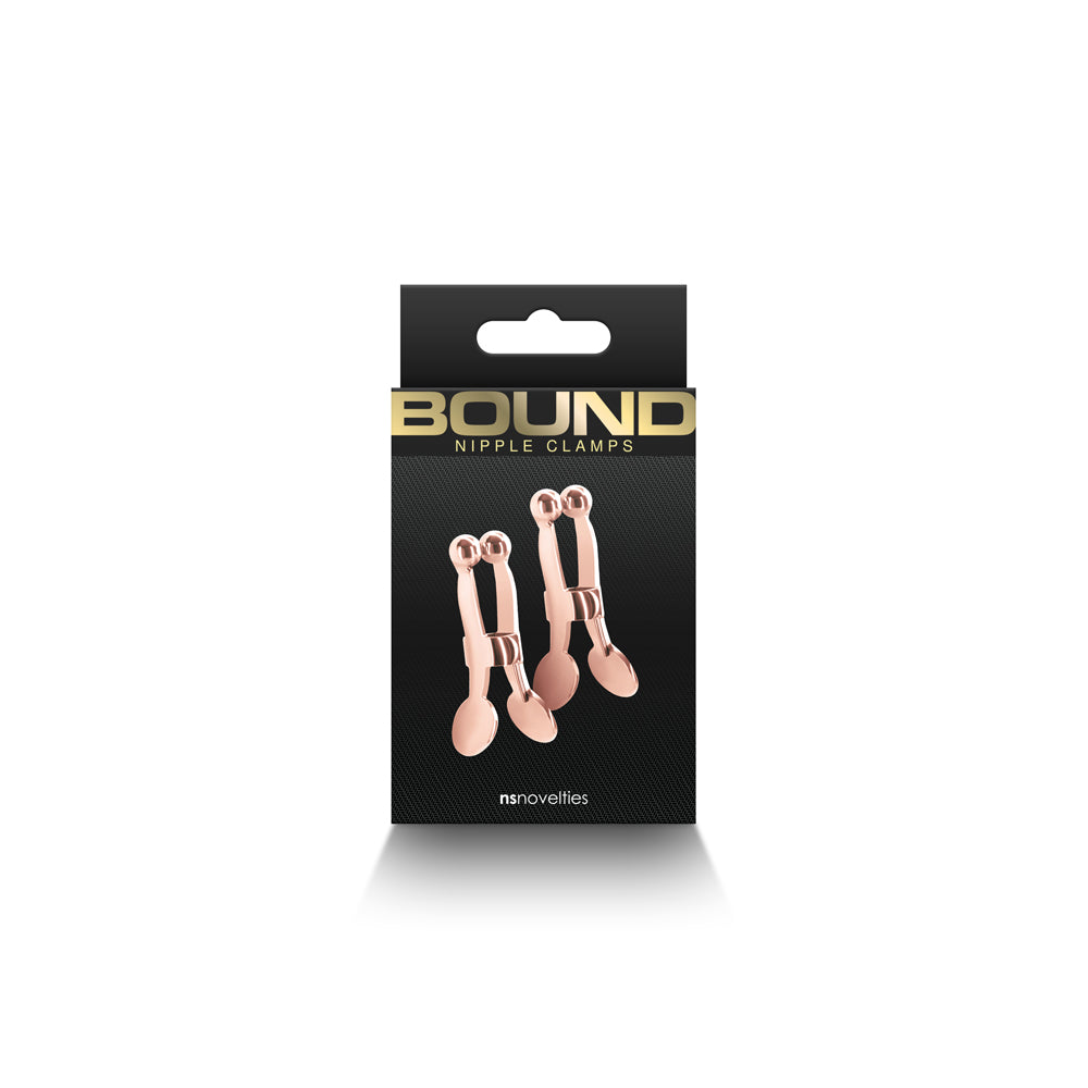 Bound Nipple Clamps C1 Rose Gold | 657447106958 | Discreet Personal Wellness