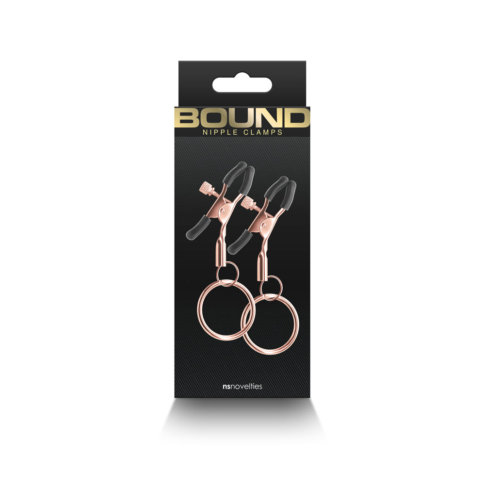 Bound Nipple Clamps C2- Rose Gold | 657447106972 | Discreet Personal Wellness