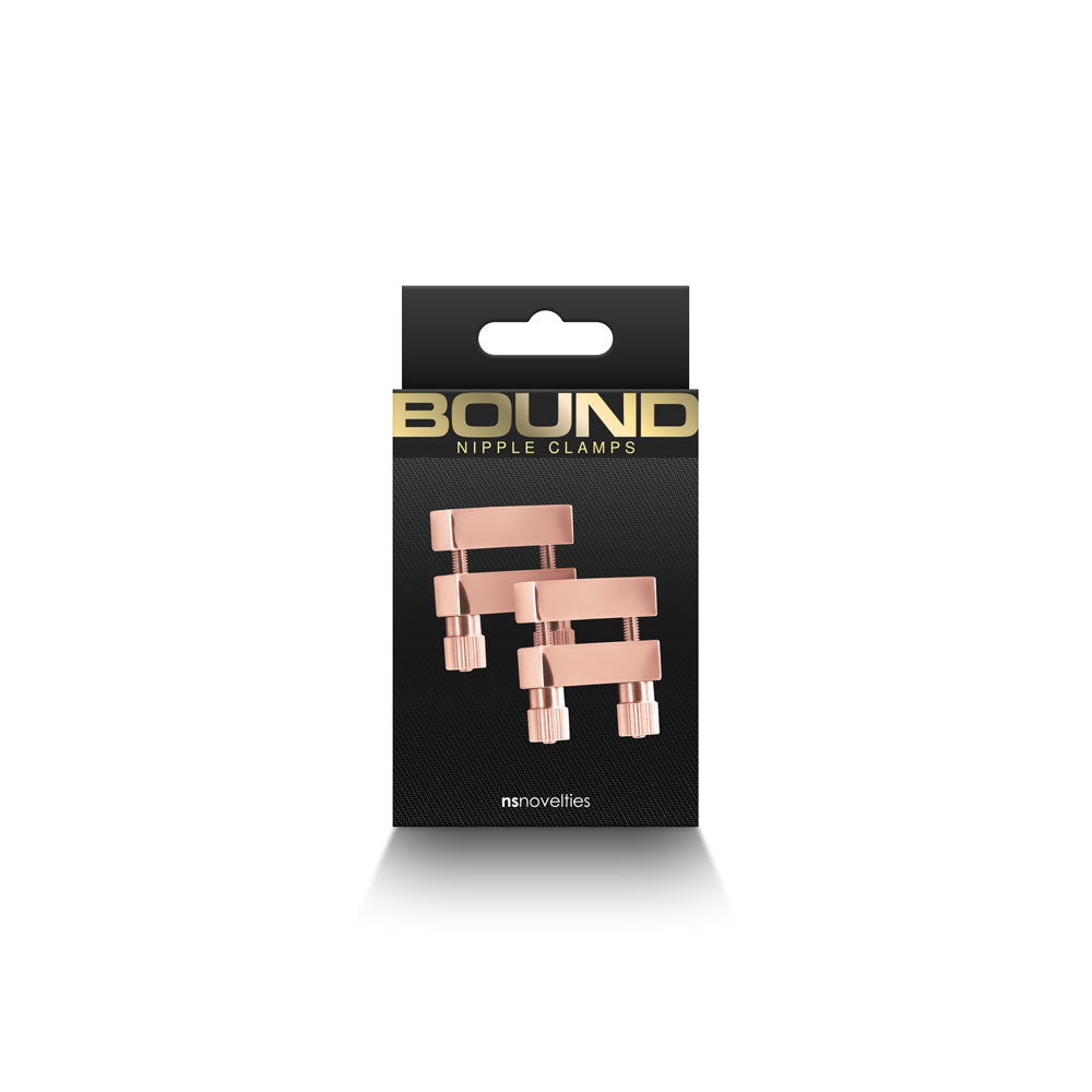 Bound Nipple Clamps V1 Rose Gold | 657447107016 | Discreet Personal Wellness