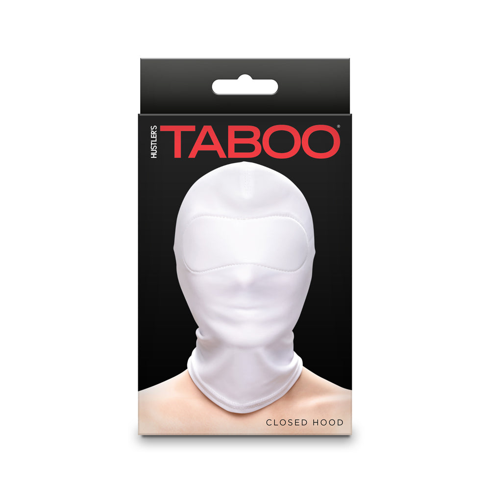 Hustler's Taboo Closed Hood White | 657447108594 | Discreet Personal Wellness
