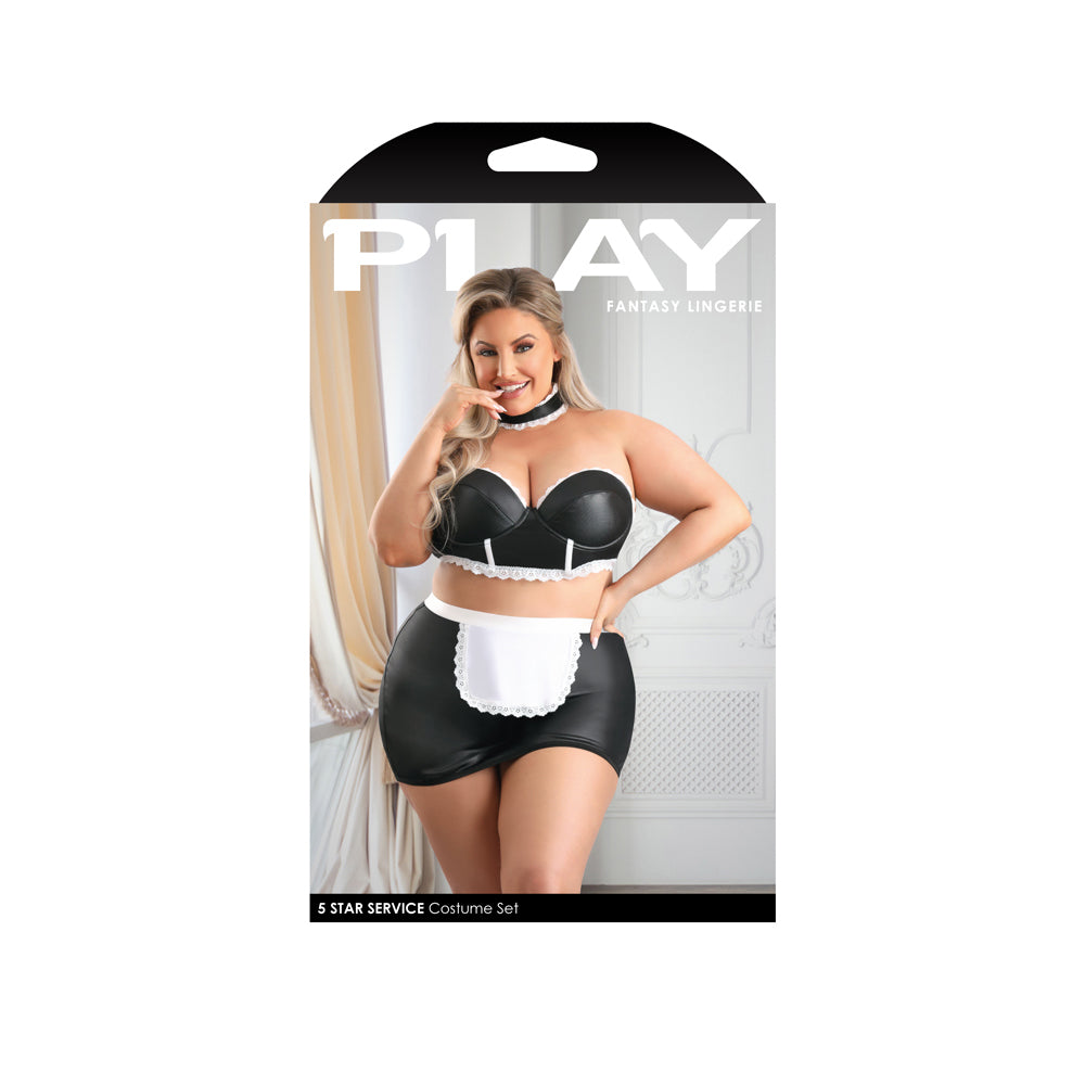 5 Star Service Maid Costume Set 1X/2X | 657447307416 | Discreet Personal Wellness