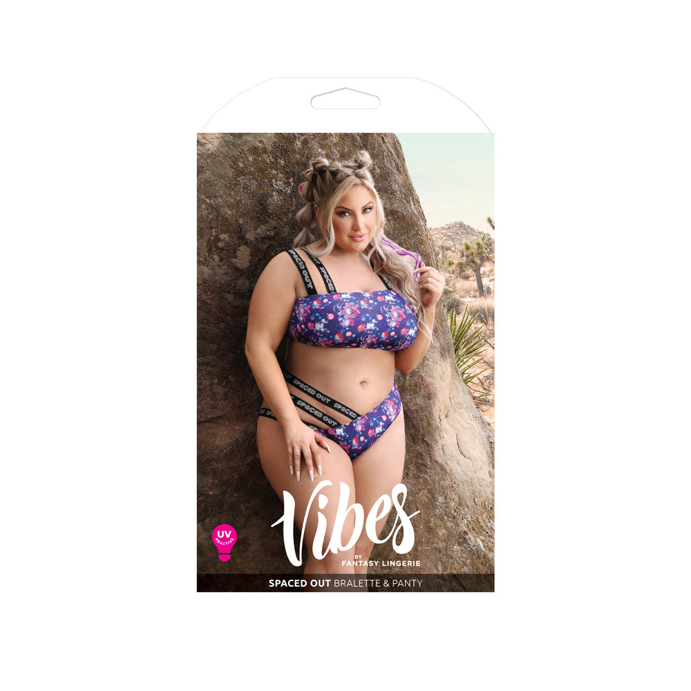 Spaced Out Bralette & Panty Queen Size | 657447310713 | Discreet Personal Wellness
