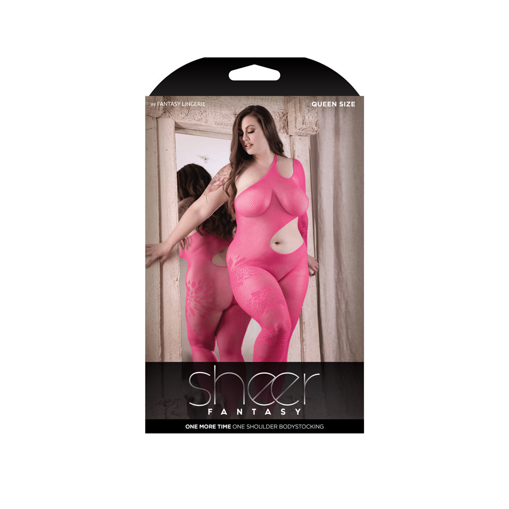 One More Time One Shoulder Bodystocking Queen | 657447312878 | Discreet Personal Wellness
