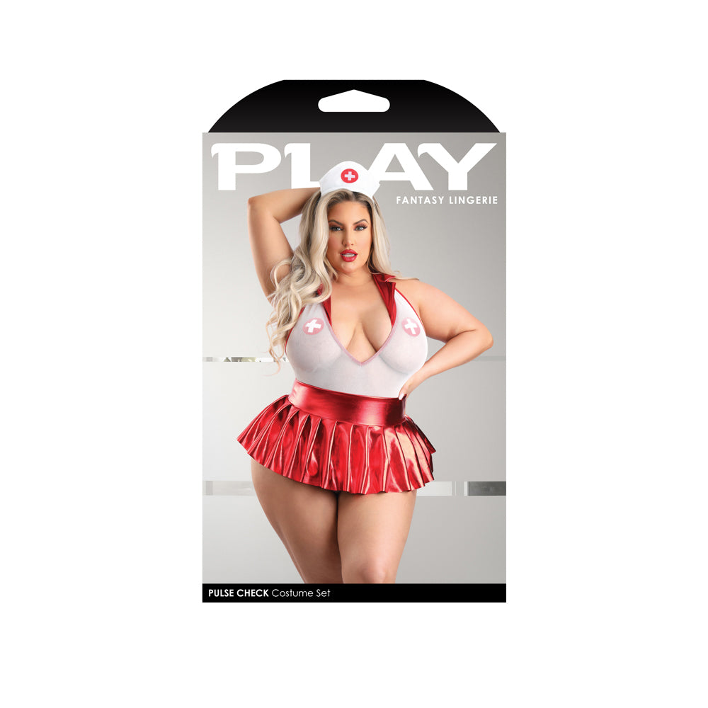 Pulse Check Nurse Costume Set 3X/4X | 657447313837 | Discreet Personal Wellness