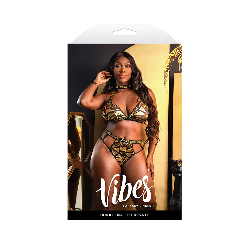 Boujee Bralette & Panty Queen Size | 657447315800 | Discreet Personal Wellness