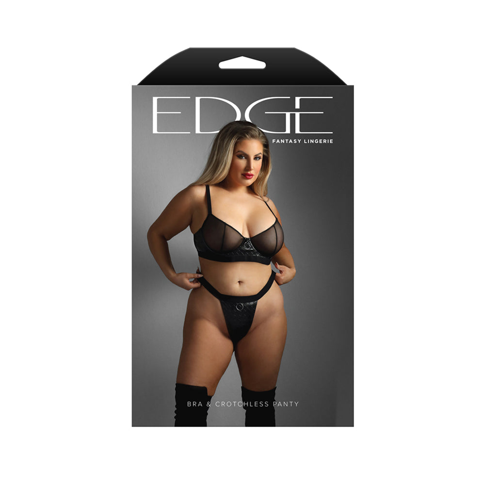Bra & Crotchless Panty Queen Size | 657447317774 | Discreet Personal Wellness