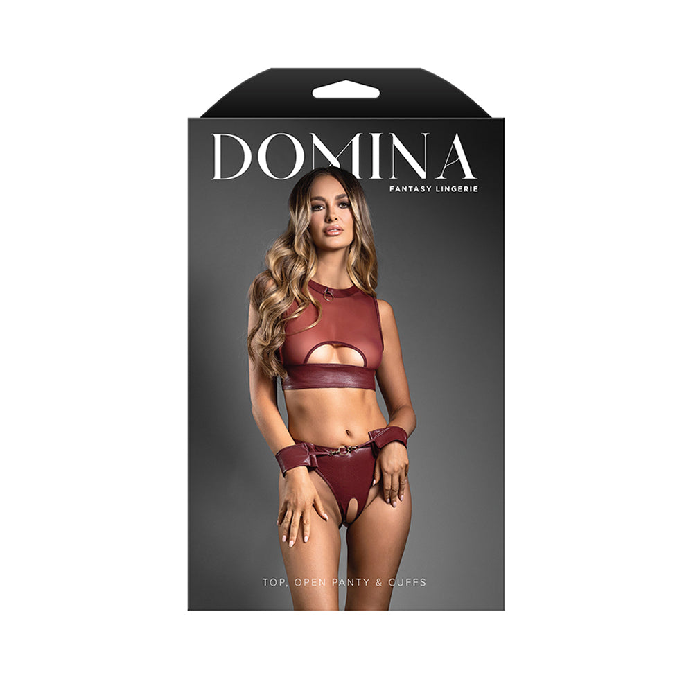 Top, Open Panty & Cuffs M/L | 657447320859 | Discreet Personal Wellness