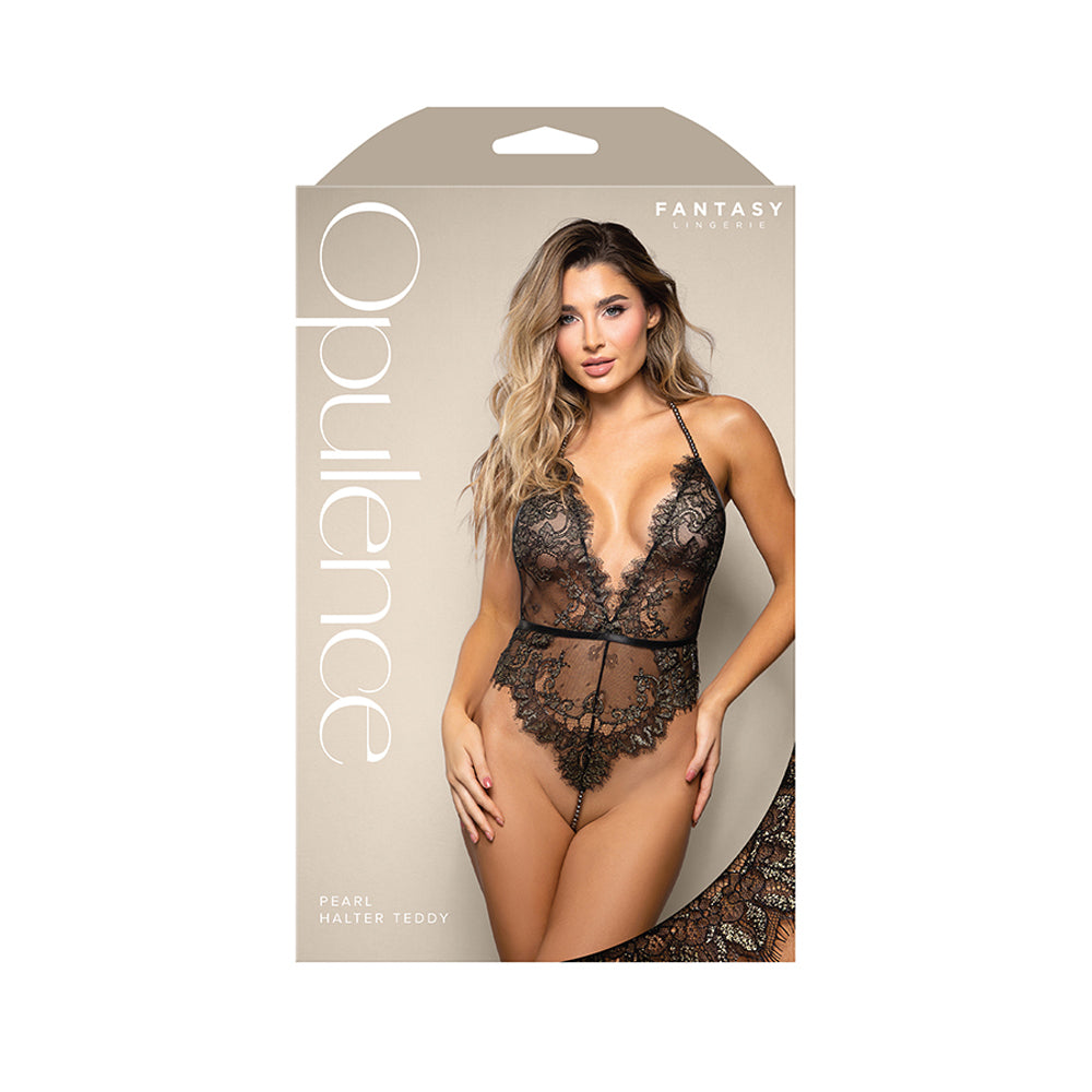 Pearl Halter Teddy S/M | 657447321948 | Discreet Personal Wellness