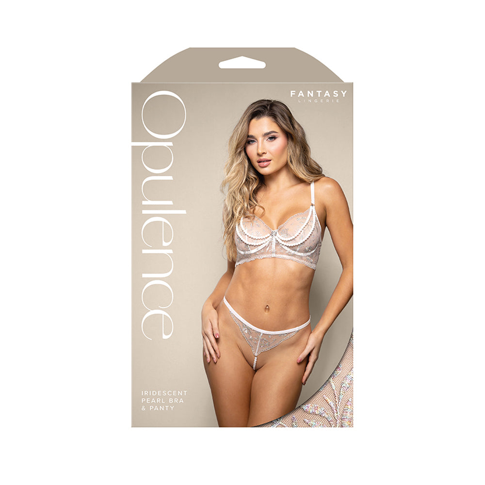Iridescent Pearl Bra & Panty M/L | 657447322150 | Discreet Personal Wellness