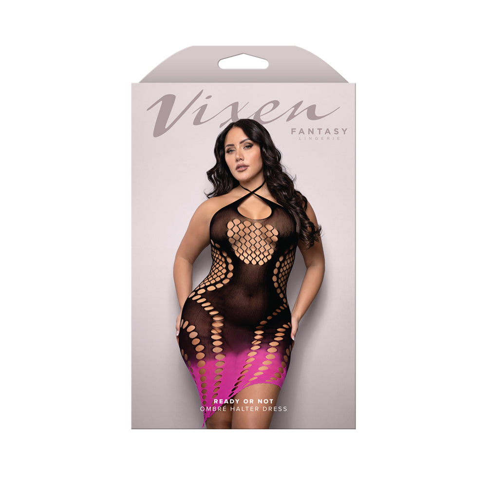 Ready Or Not Ombre Halter Dress Queen Size | 657447323034 | Discreet Personal Wellness