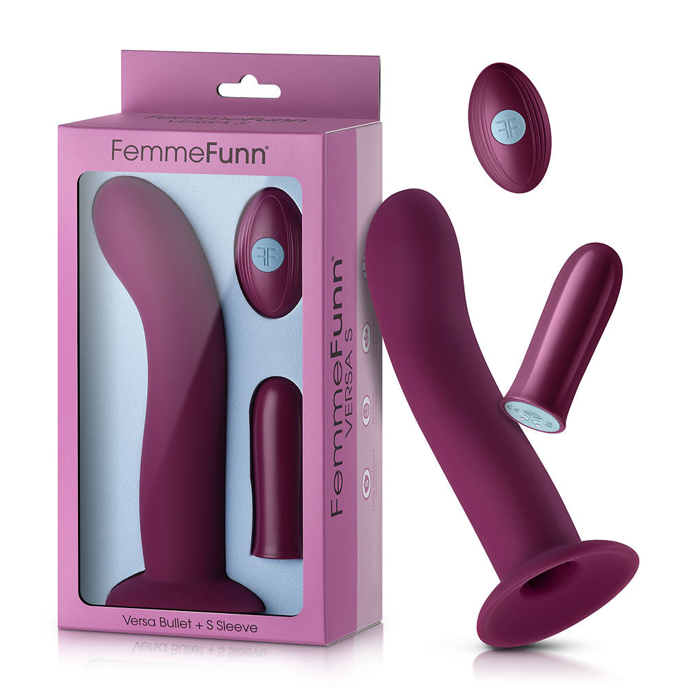 Versa Bullet + S Sleeve Dark Fucshia | 663546903565 | Discreet Personal Wellness