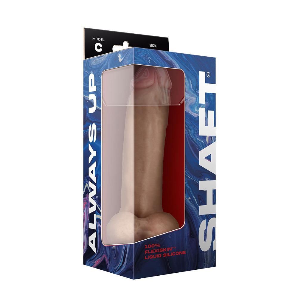 Model C 9.5" Liquid Silicone Penis W/Balls Pine | 663546903961 | Discreet Personal Wellness
