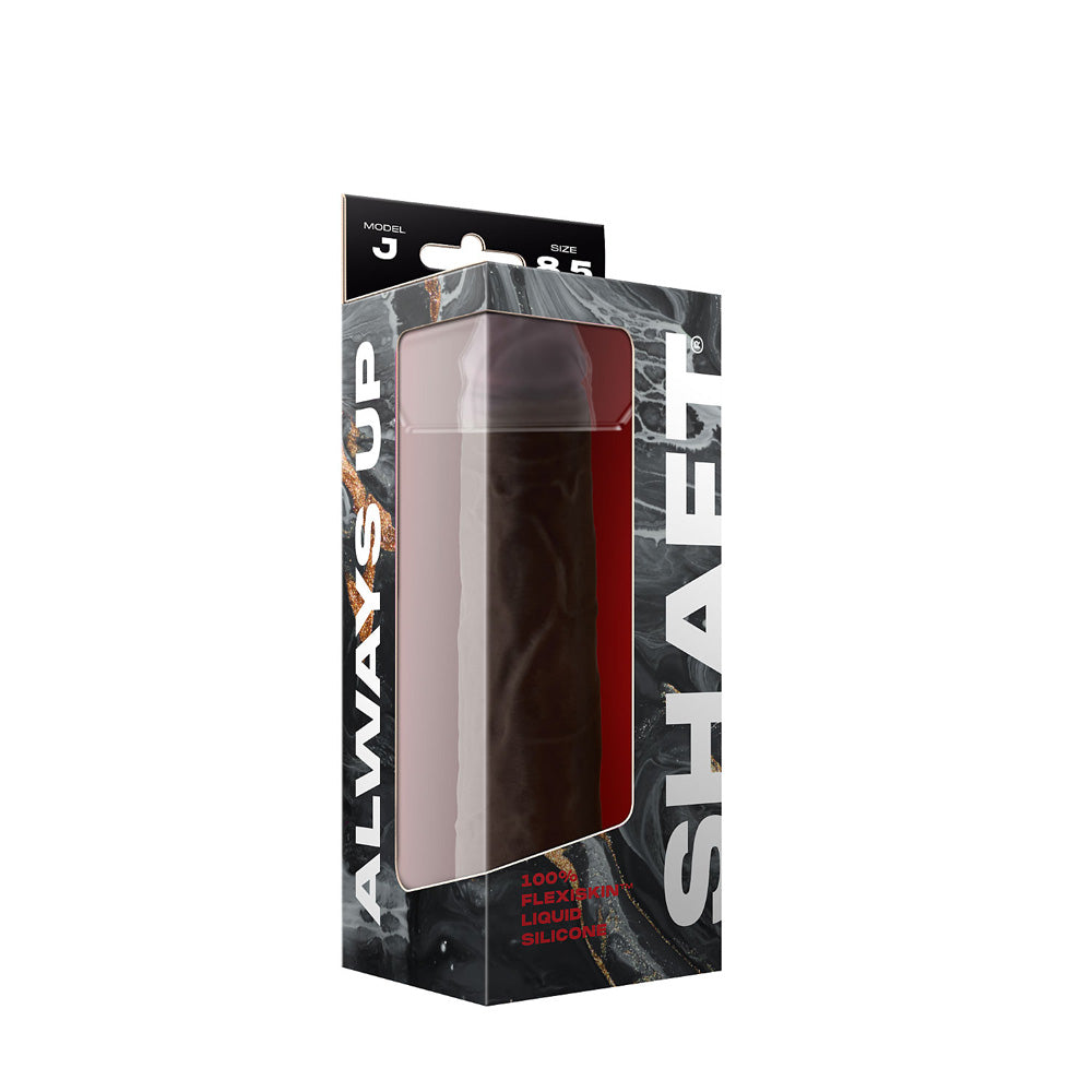 Model J 8.5" Liquid Silicone Penis Mahogany | 663546903992 | Discreet Personal Wellness