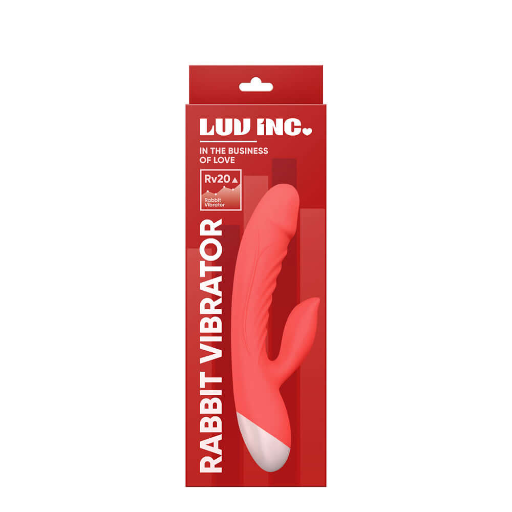 Rv20: Rabbit Vibrator Coral | 663546905132 | Discreet Personal Wellness