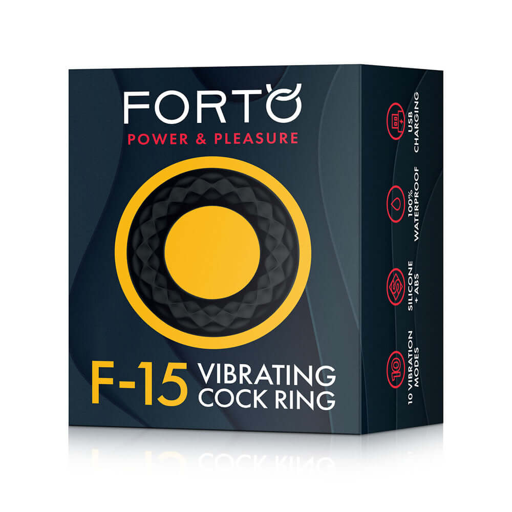 F-15: Vibrating Penisring Black | 663546905200 | Discreet Personal Wellness
