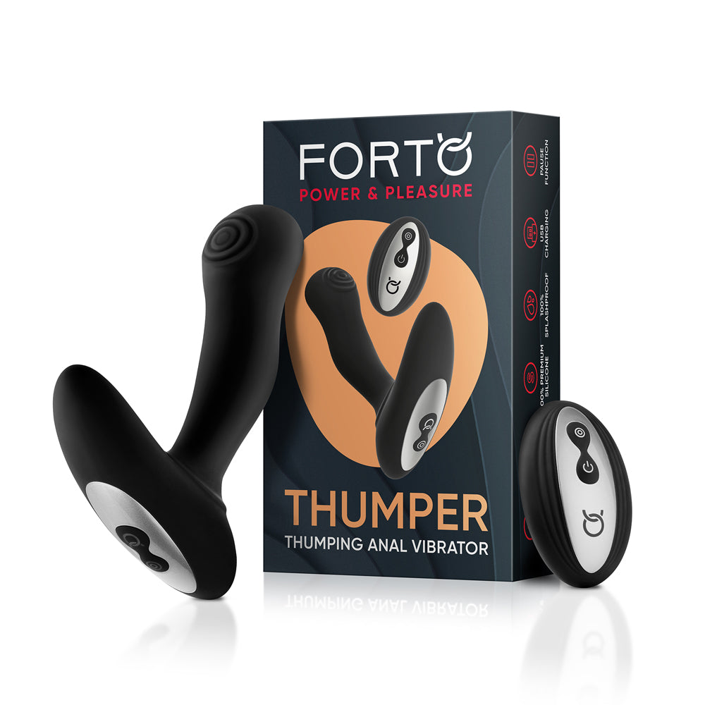 Forto Thumper Black | 663546905262 | Discreet Personal Wellness
