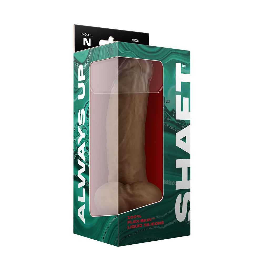 Model N 9.5&Quot; Liquid Silicone Penis W/Balls Oak | 663546905934 | Discreet Personal Wellness