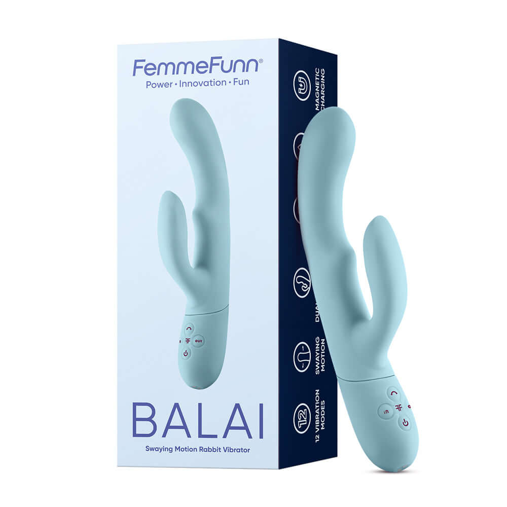 Femme Funn Balai Rabbit Dark Light Blue | 663546906276 | Discreet Personal Wellness
