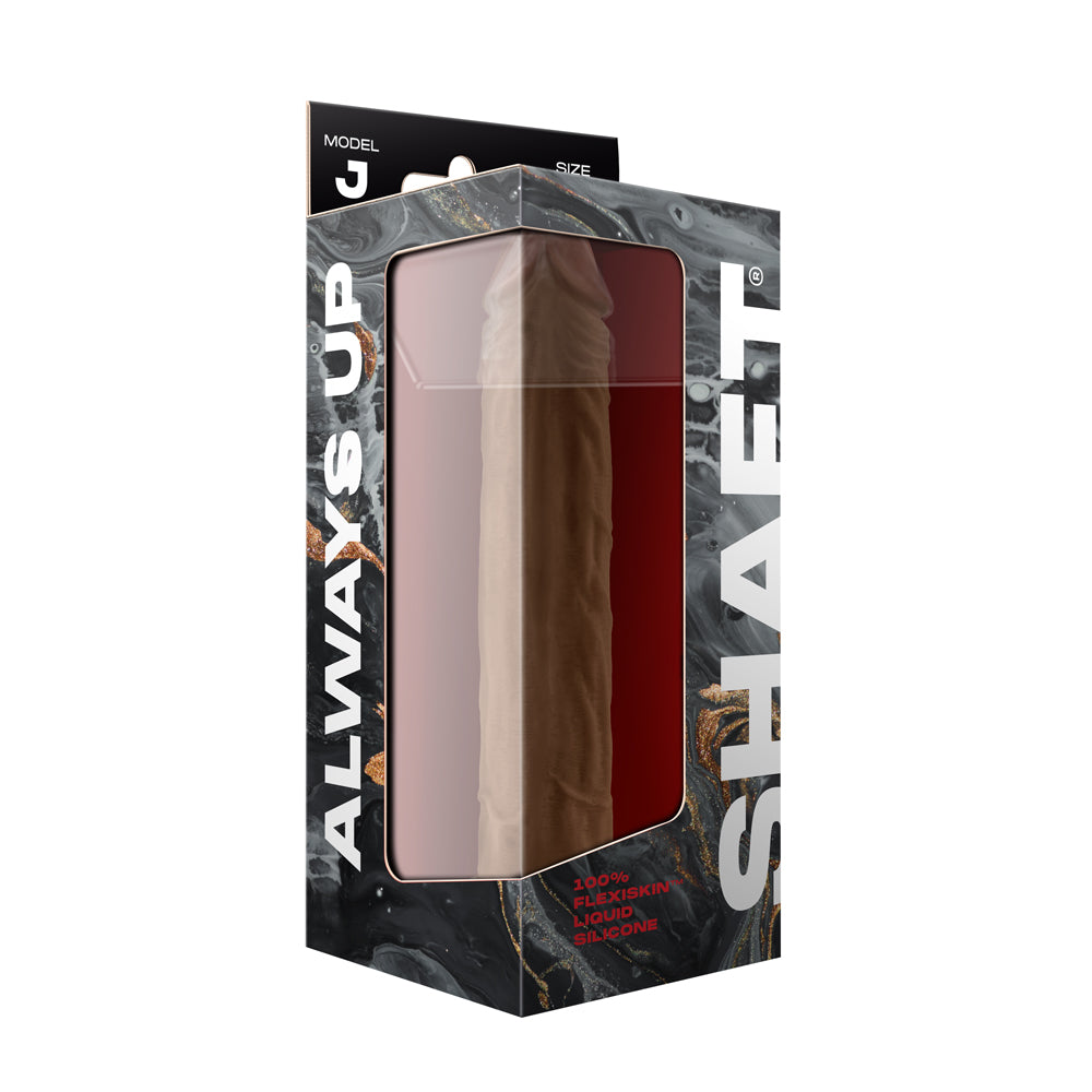 Model J 9.5" Liquid Silicone Penis Oak | 663546906511 | Discreet Personal Wellness