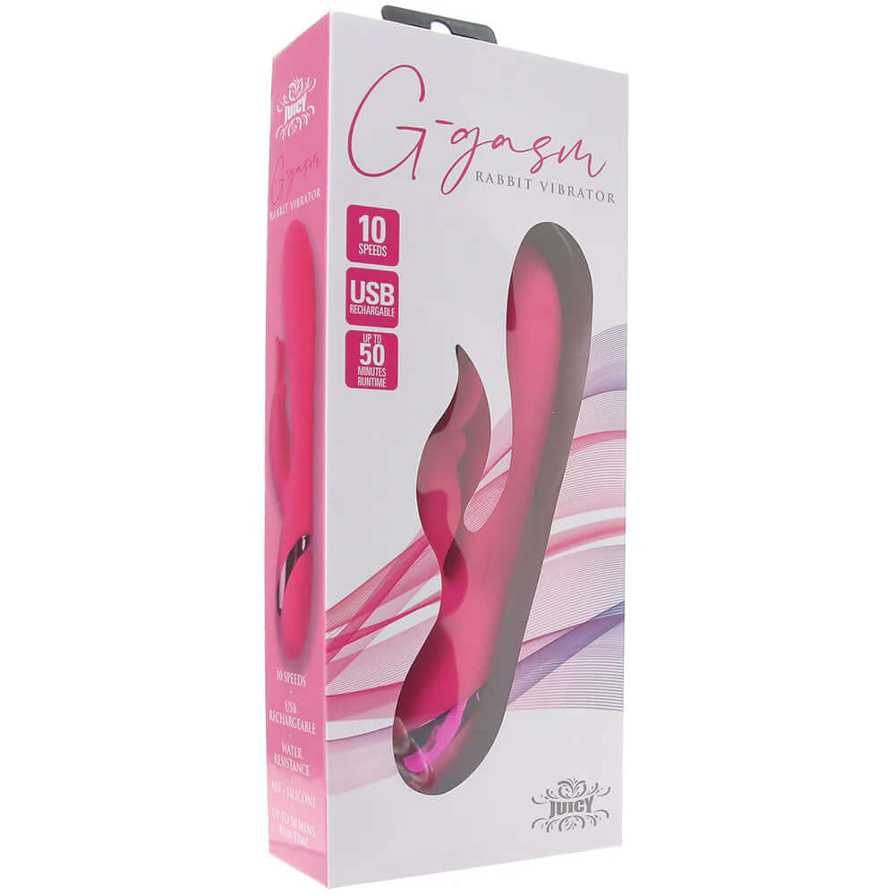 Juicy G-Gasm Rabbit Vibrator | 669423998822 | Discreet Personal Wellness