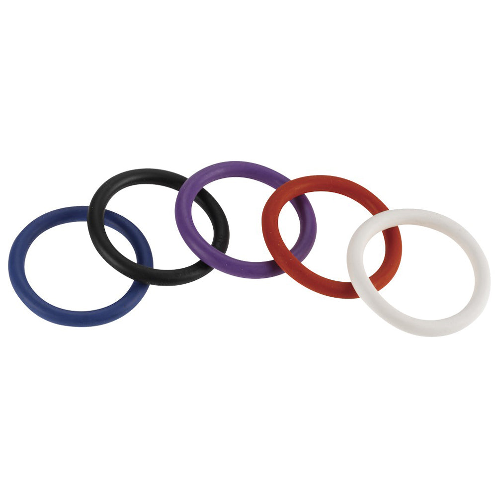 1.5" Nitrile C-Rings - Rainbow | 669729410776 | Discreet Personal Wellness