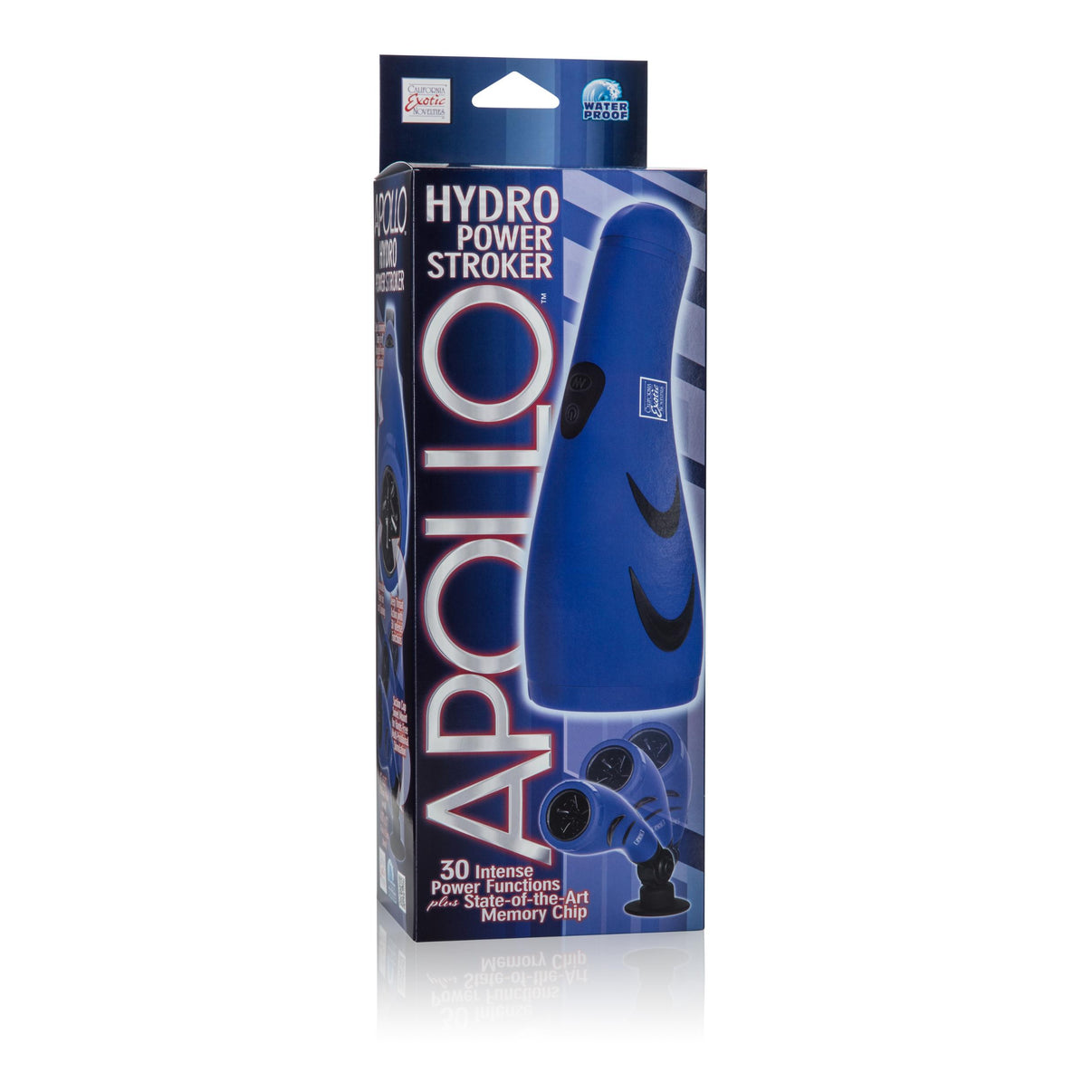 Apollo Hydro Power Stroker - Blue | 716770082183 | Discreet Personal Wellness