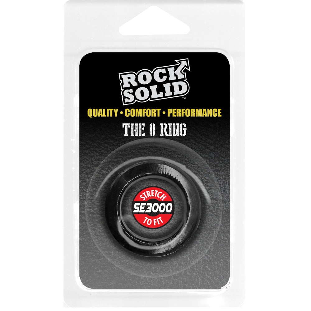 Rock Solid O Ring Black | 6768903842809 | Discreet Personal Wellness