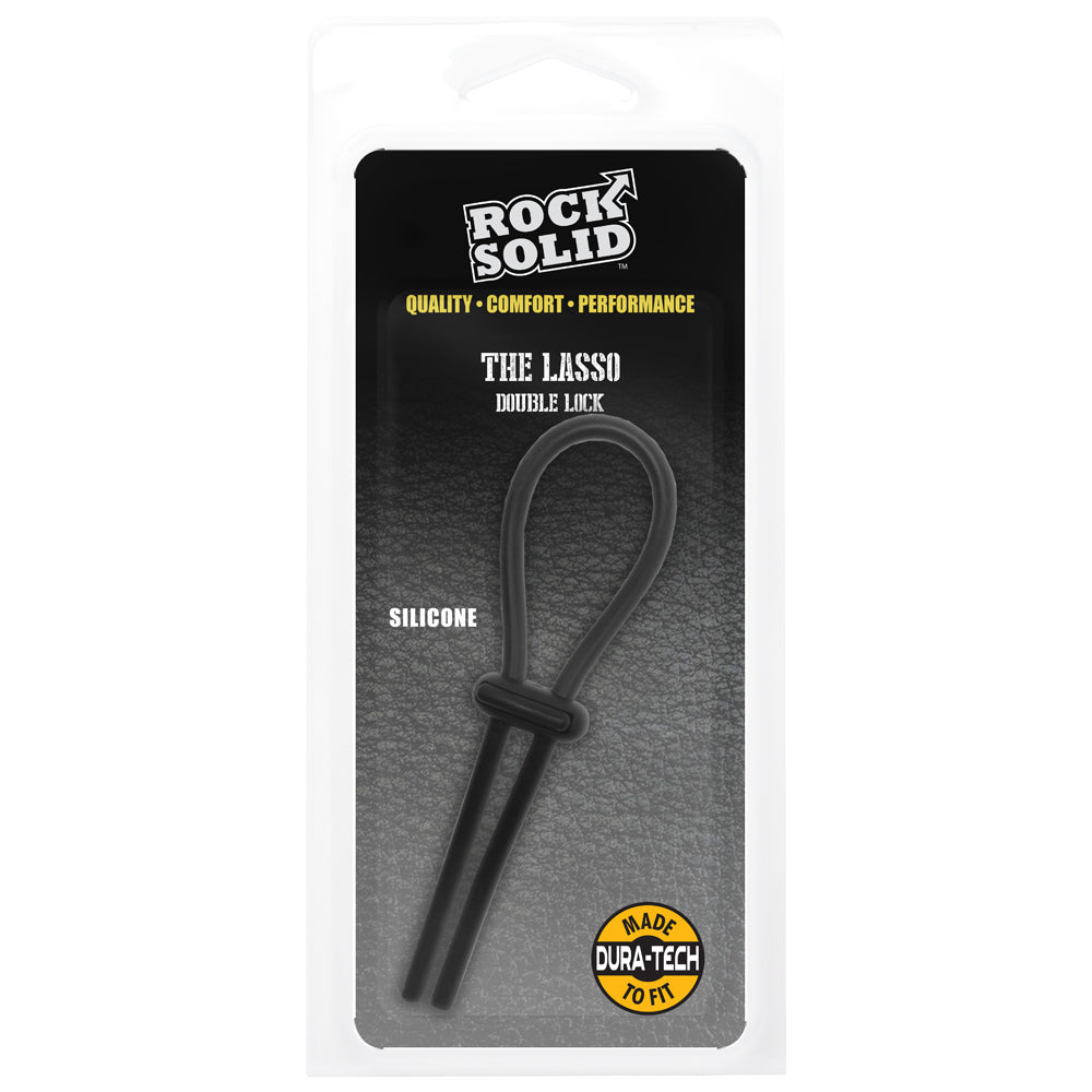 Rock Solid Lasso Double Lock Black | 6768903846302 | Discreet Personal Wellness