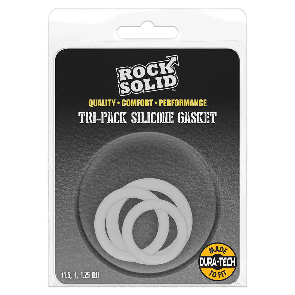 Rock Solid Tri-Pack Gasket Translucent | 6768903846708 | Discreet Personal Wellness
