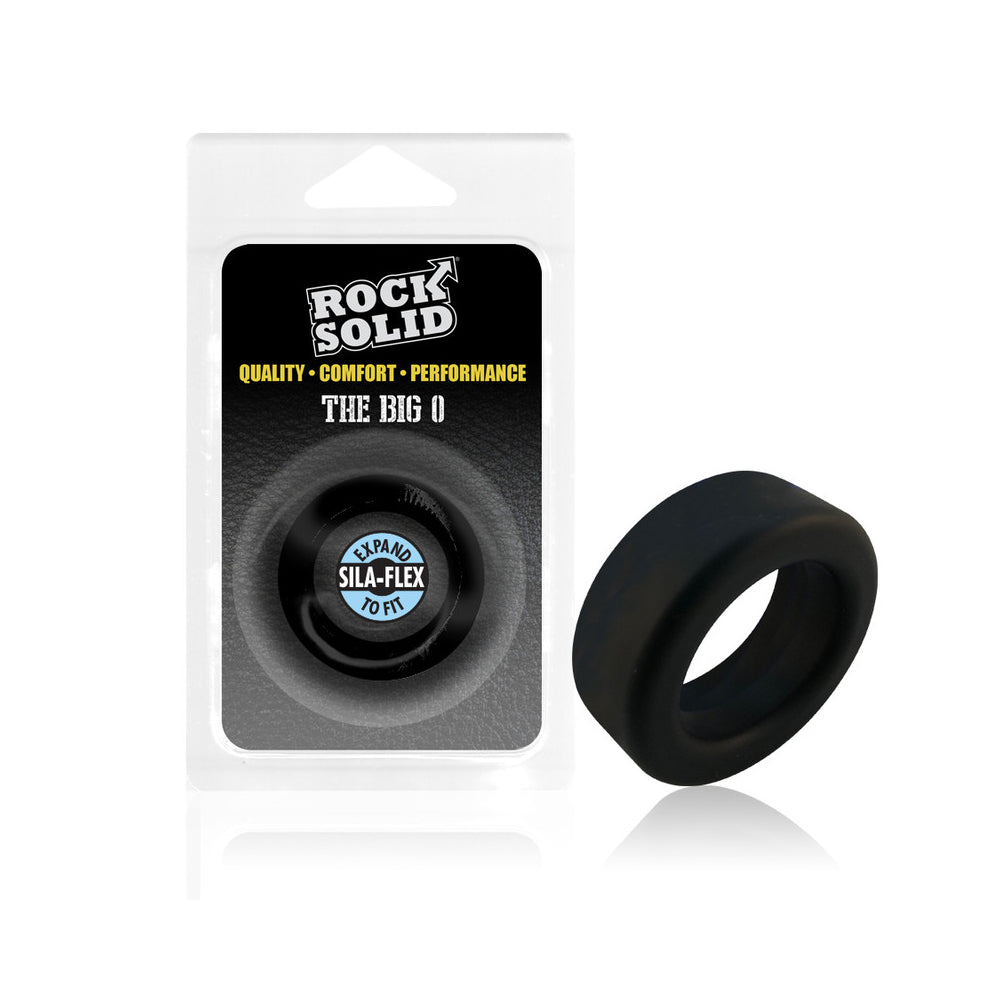 Rock Solid Big O Ring Black | 6768903846760 | Discreet Personal Wellness