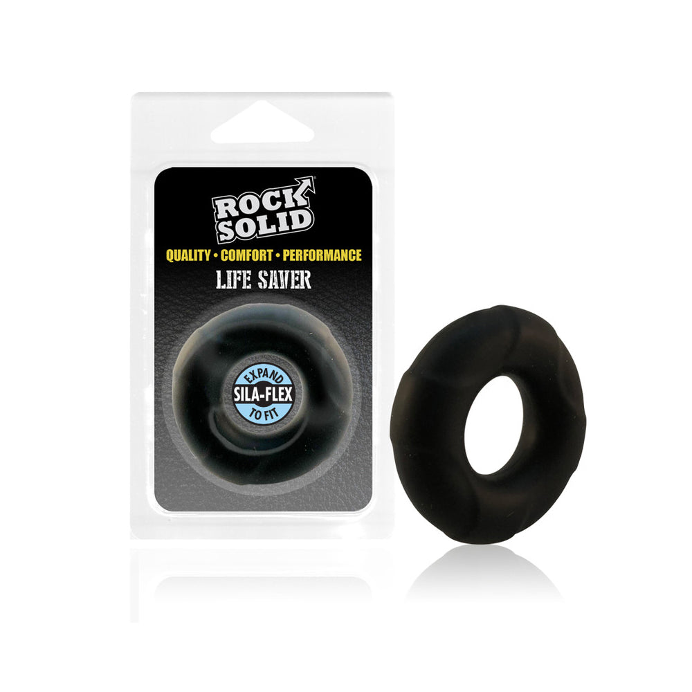 Rock Solid Lifesaver Black | 6768903846807 | Discreet Personal Wellness