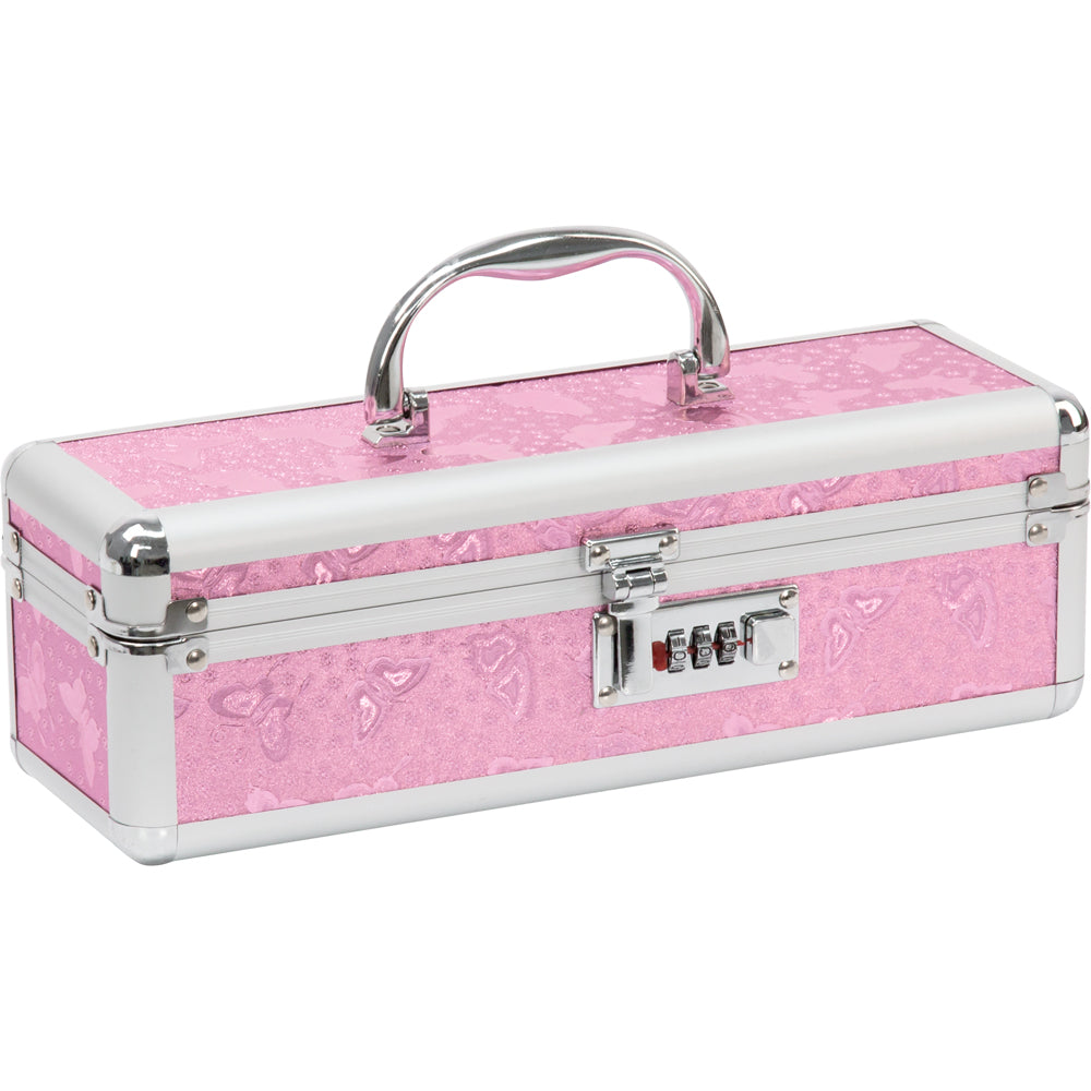 Powerbullet Lockable Medium Vibrator Case Pink | 677613099167 | Discreet Personal Wellness