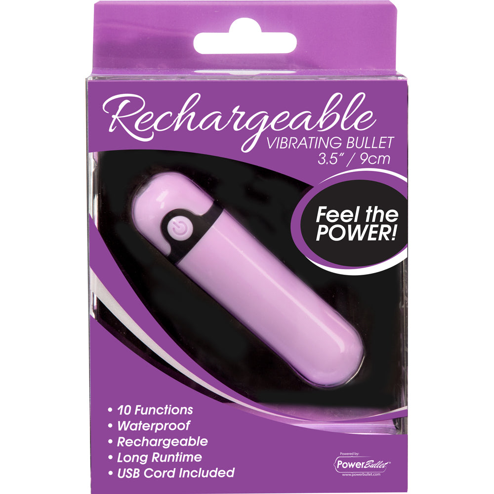 Powerbullet Simple & True 3.5'' Bulllet 10 Function Purple | 677613561534 | Discreet Personal Wellness