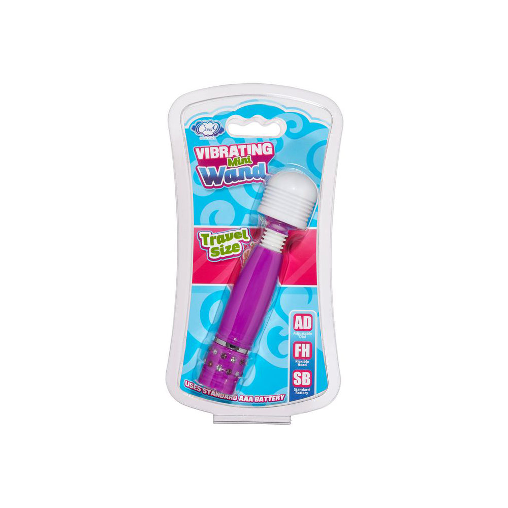 Cloud 9 Mini Wand Massager Purple | 685239852936 | Discreet Personal Wellness