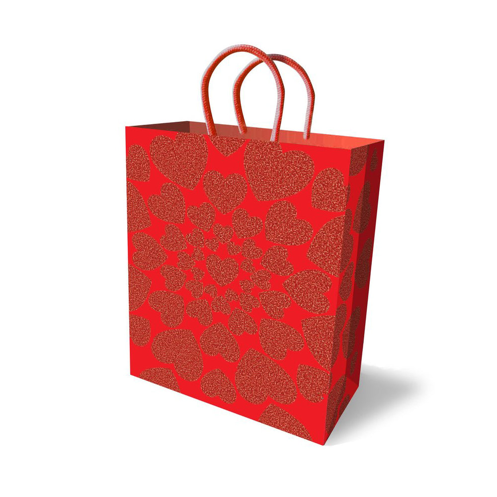 Glitter Hearts Gift Bag | 685634103381 | Discreet Personal Wellness