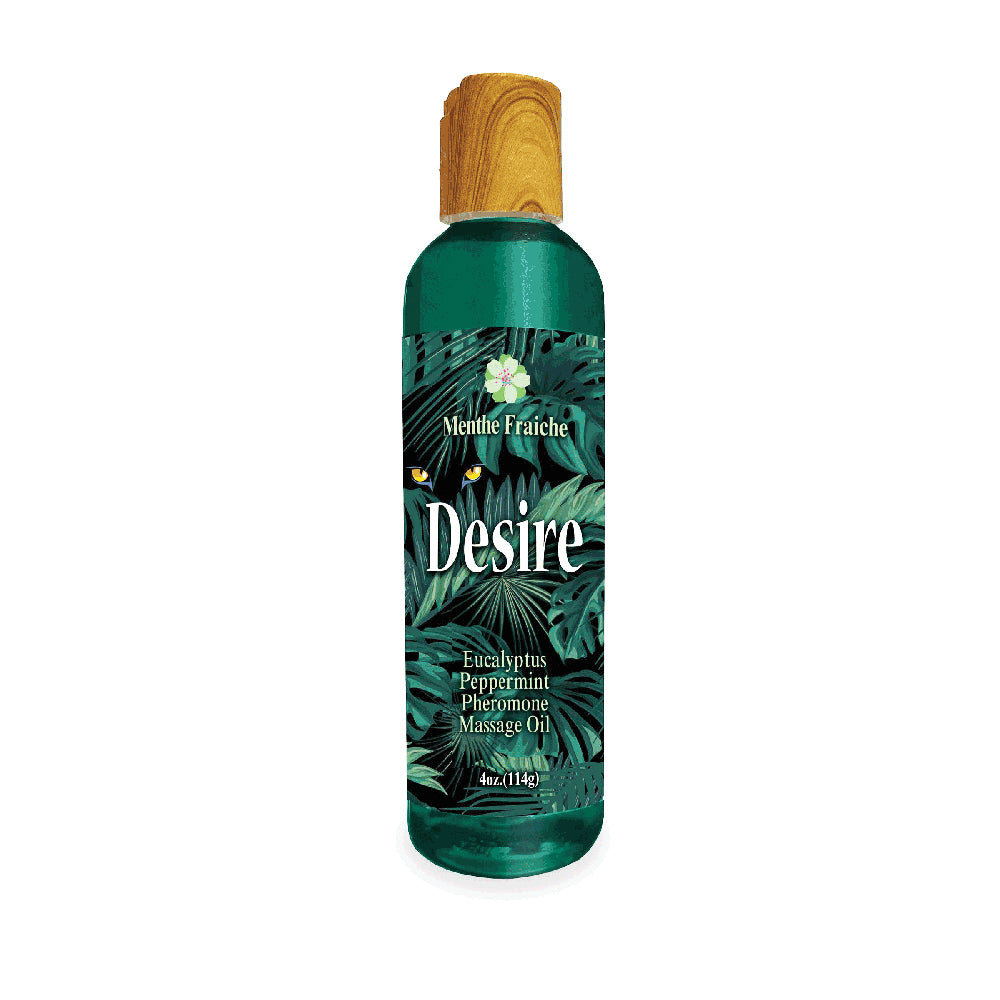Desire Pheromone Massage Oil Eucalyptus/Peppermint 4 oz. | 685634111270 | Discreet Personal Wellness