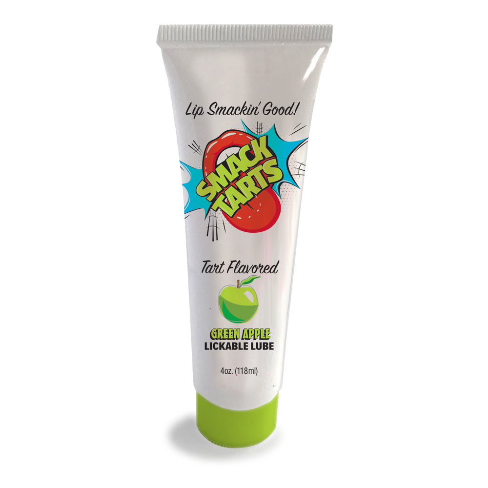 Smack Tarts Lickable Sour Green Apple Lube 4 oz. | 685634111904 | Discreet Personal Wellness