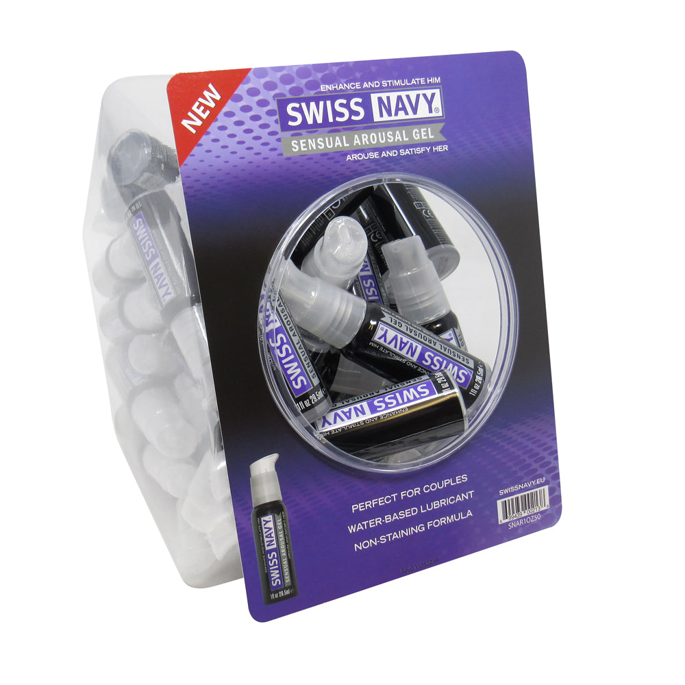 Swiss Navy Sensual Arousal Lubricant 1 oz. 50ct Fishbowl | 699439002138 | Discreet Personal Wellness