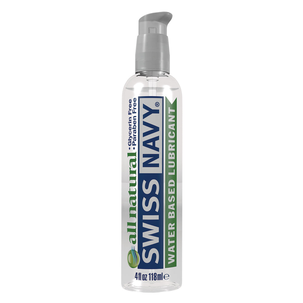 Swiss Navy Natural Lubricant 4 oz. | 699439007768 | Discreet Personal Wellness