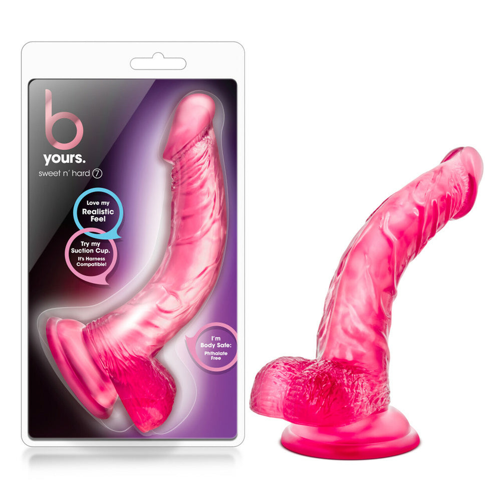 B Yours Sweet N Hard 7 Pink | 702730698617 | Discreet Personal Wellness