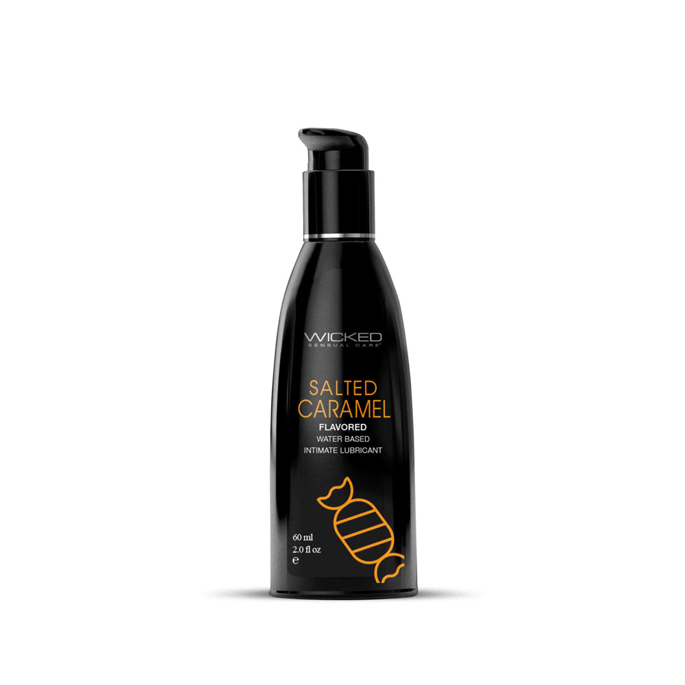 Wicked Aqua Salted Caramel Lube 2 oz. | 713079903225 | Discreet Personal Wellness