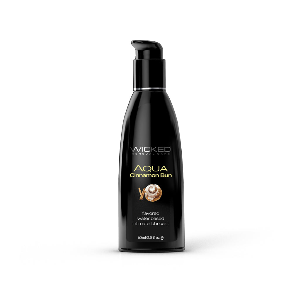 Wicked Aqua Cinnamon Bun Lube 2 oz. | 713079903423 | Discreet Personal Wellness