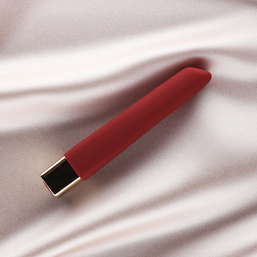 Quinn 10 Modes Silicone Bullet Vibrator Red | 716715771417 | Discreet Personal Wellness