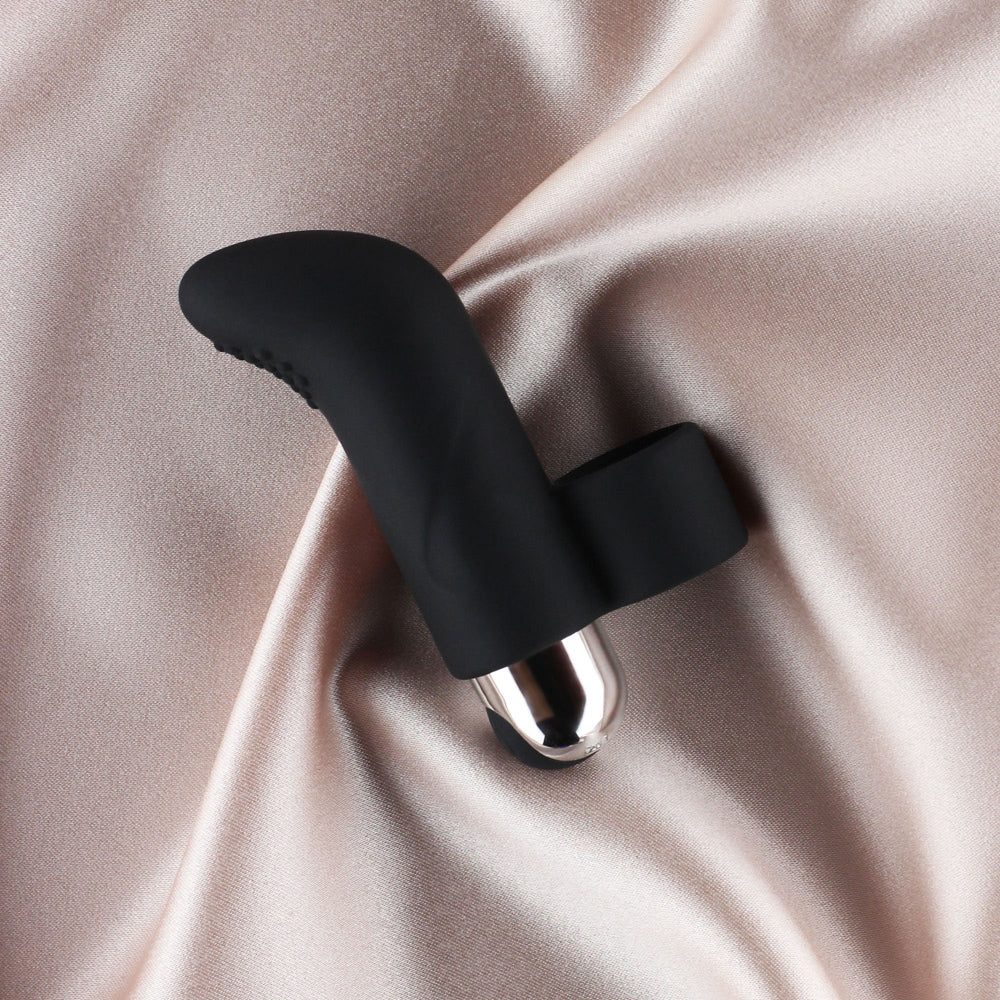 Brook 10 Modes Bullet Vibrator With Finger Accessorie Black | 716715771479 | Discreet Personal Wellness
