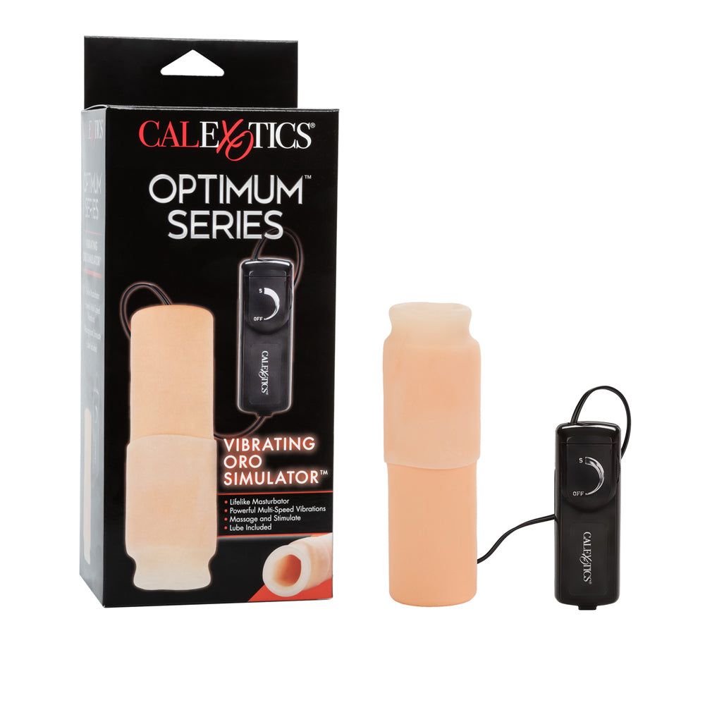 Optimum Series Vibrating Oro Simulator Ivory | 716770012036 | Discreet Personal Wellness