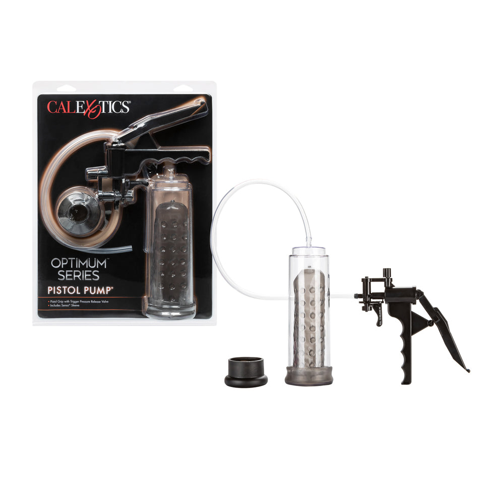 Optimum Series Pistol Pump Clear | 716770017215 | Discreet Personal Wellness
