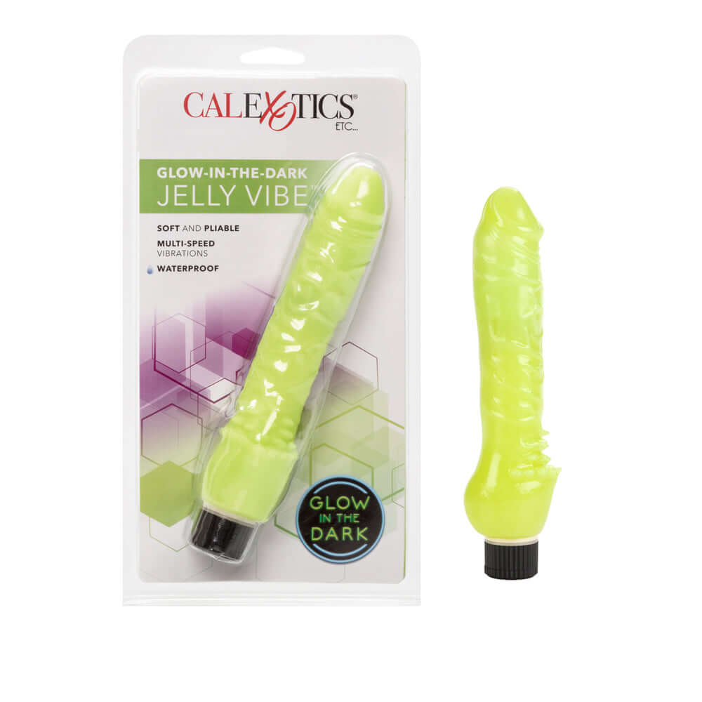 Glow-In-The-Dark Jelly Vibe Green | 716770027818 | Discreet Personal Wellness