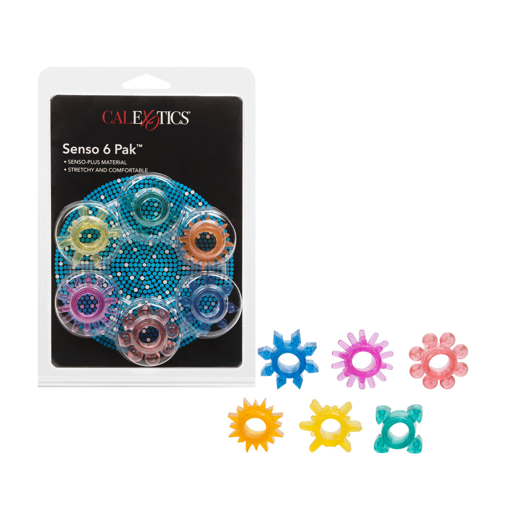 Senso 6 Pak Multi-Colored | 716770036933 | Discreet Personal Wellness