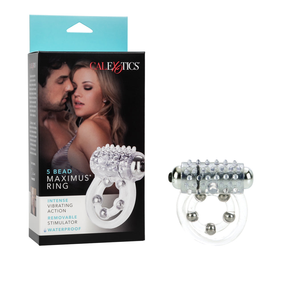 5 Bead Maximus Ring Clear | 716770046529 | Discreet Personal Wellness